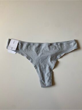 Calvin Klein Light Gray Cotton Thong